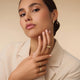 Beaded Cubic Zirconia Ring