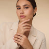 14 Karat Gold Facet Stacker Ring - 5