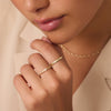 14 Karat Gold 3 mm Curve Band Ring - 8