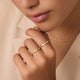 Cubic Zirconia Lotus Ring