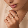 14 Karaat Goud 3 mm Curve Band Ring - 3