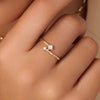 585er Gold Zirkonia Duo Ring - 2