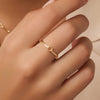 585er Gold Offenes Herz Ring - 2