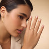 585er Gold Offenes Herz Ring - 7