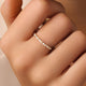 Marquise und Round Cut Zirkonia Ring