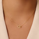 Bold Linked Infinity Pendant Necklace