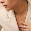 Or 14 Carats Collier Pendentif Infinity Epais Lié - 6