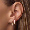 585er Gold Kleine U Hoops (15mm) - 2