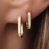 585er Gold Kleine U Hoops (15mm) - 3