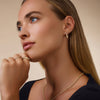 14 Karaat Goud Gehamerde Medium U Hoops (18mm) - 8