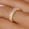 585er Gold Breiter Charlotte Ring - 2