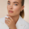 14 Karat Gold Wave Dome Ring - 7