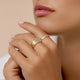 Double Curvy Dome Ring