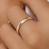 14 Karat Gold 3 mm Curve Band Ring - 2