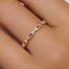 14 Karat Gold Paperclip Chain Ring - 2