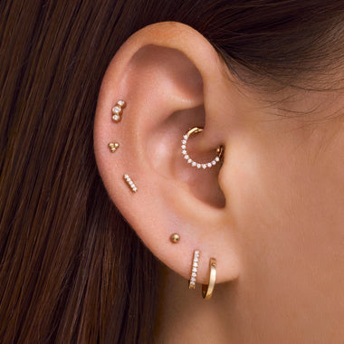 14 Karat Gold Sphere Piercing - 2