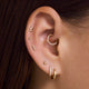 Diamant Bezel Set Gebogenes Piercing (0.03 ct)