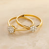 14 Karat Gold with Diamonds Six Prong Diamond Cluster Ring (0.15 ct) - 5