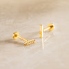 14 Karaat Goud Staaf Piercing - 5