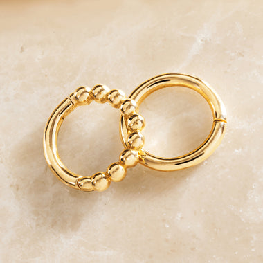 Or 14 Carats Piercing Créole Cartilage Essential (9mm) - 6
