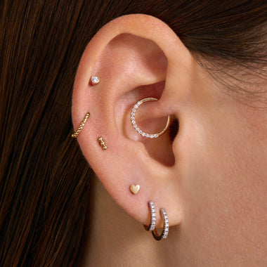 14 Karaat Goud Hart Piercing - 2