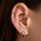 Pavé Diamant Hart Piercing (0.02 ct)