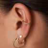 585er Gold Gedrehter Ear Cuff - 3