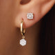 Four Prong Diamond Halo Studs (0.10 ct)