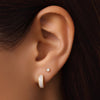 14 Karat Gold with Diamond Six Prong Diamond Studs (0.10 ct) - 2