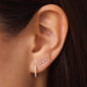 Pavé Diamond Huggie Hoops (12mm) (0.12 ct)