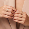 14 Karaat Goud met Diamant Illusion Set Diamant Ring (0.02 ct) - 3