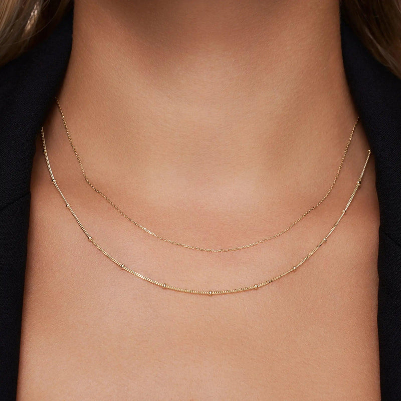 Stationed Spheres Necklace