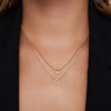 14 Karaat Goud Bezel Set Zirkonia Bolletjes Set - 4