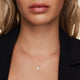 Zirkonia Bloem Pendant Ketting
