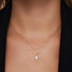 Zirkonia Bloem Pendant Ketting