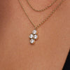 Or 14 Carats Set de Colliers Fleur Essential Zircon - 4