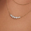 14 Karat Gold Cubic Zirconia Trail Necklace - 3