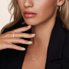 14 Karat Gold Cubic Zirconia Trail Necklace - 4