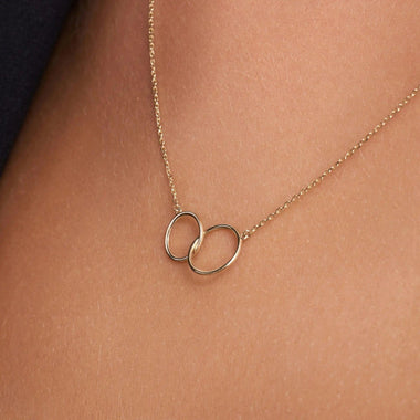 14 Karat Gold Linked Infinity Pendant Necklace - 3