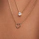 Collier Pendentif Cœur Ouvert