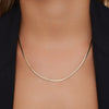 14 Karat Gold Herringbone Chain Necklace - 2
