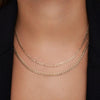 Or 14 Carats Collier Chaîne Curb - 2
