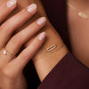 14 Karat Gold Stationed Paperclip Set - 13