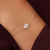 14 Karaat Goud Zirkonia Bloemen Set - 8