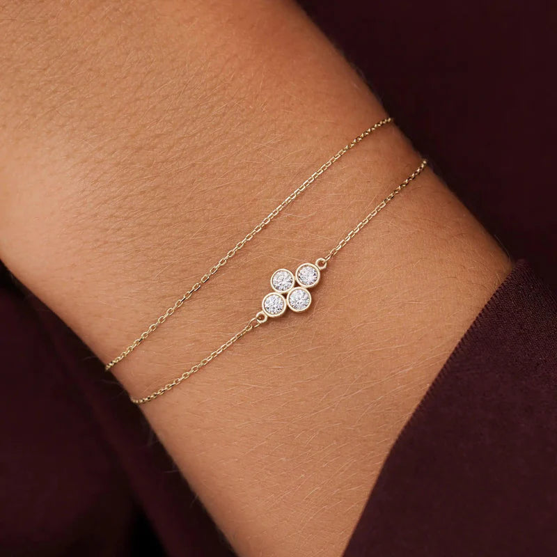 Zirkonia Bloemen Set