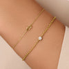 585er Gold Breites Linked Infinity Armband - 2