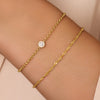 585er Gold Dünnes Gedrehtes Seil Set - 2