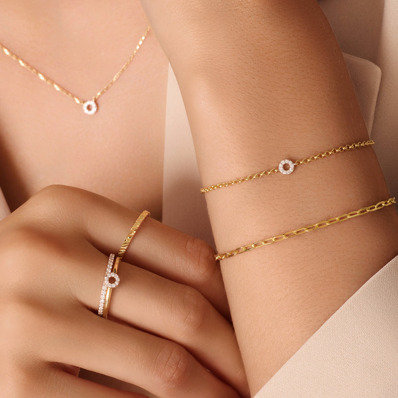 Bracelet Chaîne Fin Paperclip