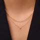 Bold Bezel Set Diamond Pendant Necklace (0.05 ct)