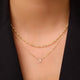 Diamond Open Halo Pendant Necklace (0.05 ct)